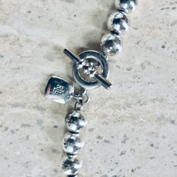 Ralph Lauren Silver Bead Necklace - Picture 2 of 2